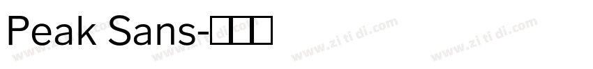 Peak Sans字体转换